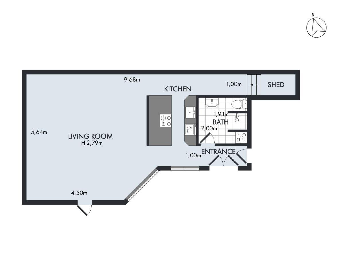 Sanders City - Spacious Studio Apartment Köpenhamn Exteriör bild